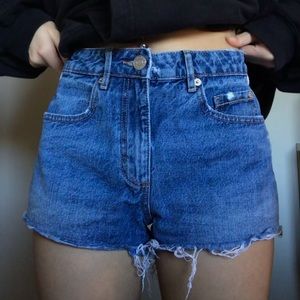 denim shorts